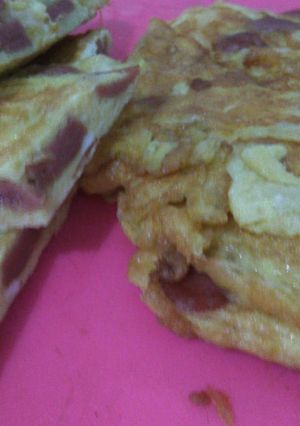 Foto resep Dadar Sosis Aysa (ayam mix sapi) Keju