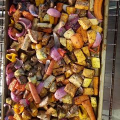A picture of Oven roasted vegies.