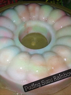 Foto resep Puding Susu Rainbow 💕