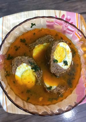 A picture of Mutton Nargasi koftay.