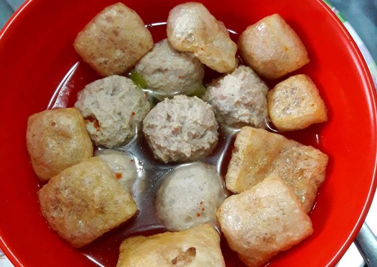 Bakso daging sehat mudah tanpa tepung