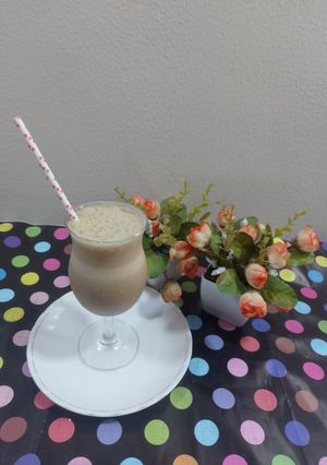 A picture of Banana coffee smoothie.