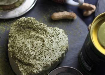 Fresh, Make Recipe MATCHA CHEESECAKE  nobake and KETO friendly Home Style