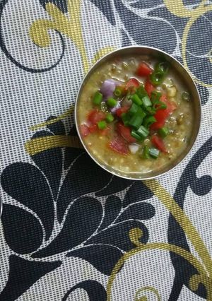 A picture of Green Moong soup.