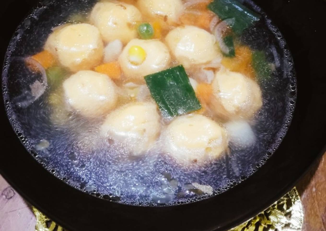 Sup Bakso udang rumahan