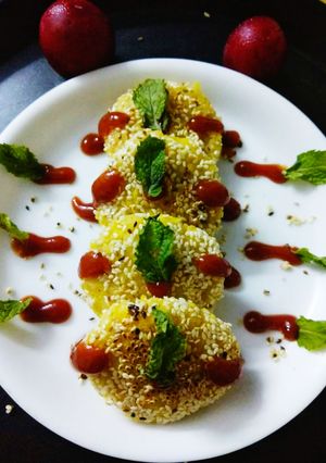 A picture of Poha Kebabs.