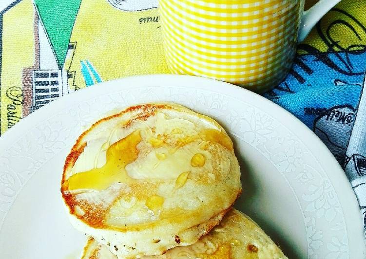 Steps to Prepare Super Quick Homemade Light and fluffy pancakes