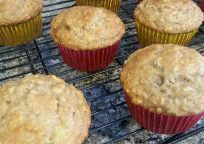 Recipe of Quick Banana Oat Muffins