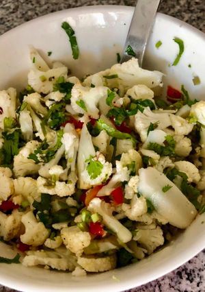 Una foto de Ceviche de coliflor