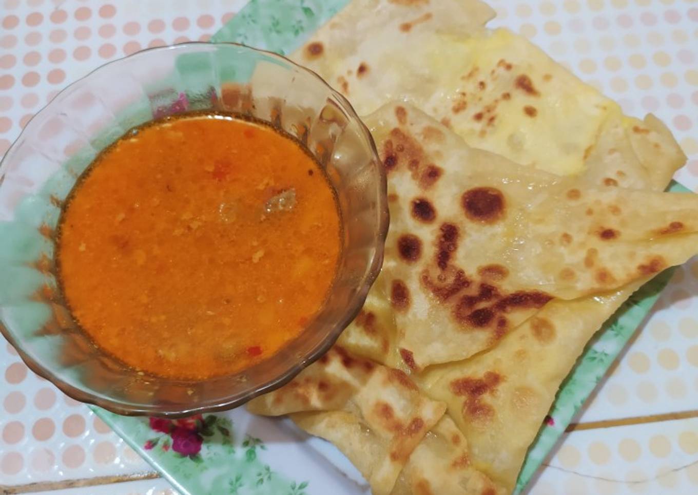 Resep Roti Canai Kuah Kari Ayam, Sempurna