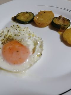 Una foto de Huevo "frito" en microondas