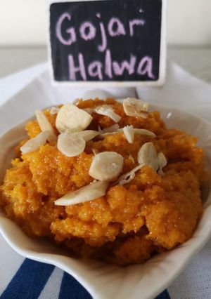A picture of Carrot/ Gajar Halwa.
