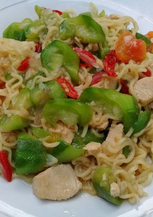 Foto resep Tumis oyong mie saus tiram