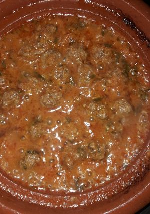 صورة لوصفة طاجين اللحم المفروم