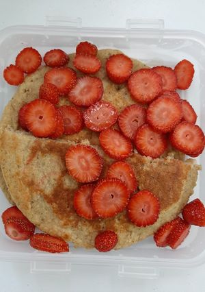 Una foto de Pancakes de Banano