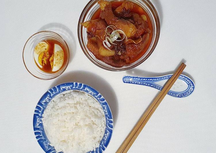 Recipe of Favorite LU ROU FAN 卤肉饭 (ASIAN-STYLE BRAISED PORK RICE 亚洲风格炖猪肉饭)
