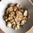 Salteado de champiñones y garbanzos 🍄