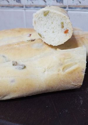 Una foto de Pan de aceitunas