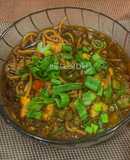 Manchow soup with noodles