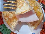 Hot cakes con jamón y miel 🍯🧇