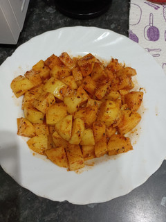 Una foto de Patatas cajún al microondas
