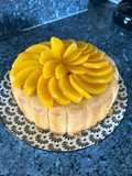 Peach Charlotte with Syrup