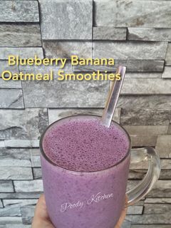Foto resep Blueberry Banana Oatmeal Smoothies