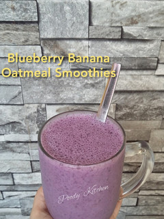 Foto resep Blueberry Banana Oatmeal Smoothies