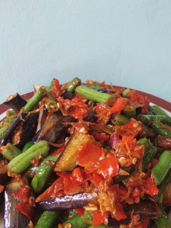Foto resep 19. Balado Terong Buncis Teri