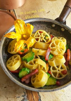 Foto di Rotelle con fior di zucchine