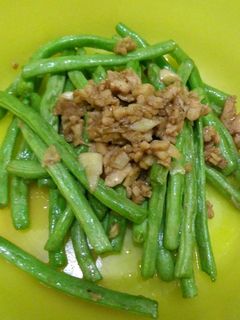 Foto resep Baby buncis cah ayam saus tiram
