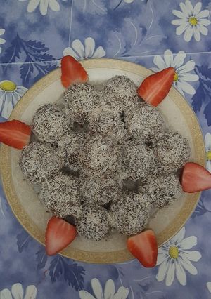 صورة لوصفة كرات الكيك بالشوكولاتة