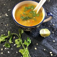 A picture of Lemon Pepper Oats Soup.