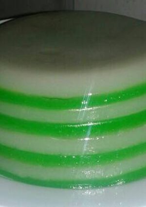 Foto resep Kue lapis pandan magic com