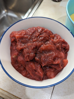 A picture of Stewed Apple and Rhubarb.