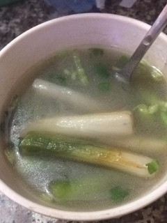 Hình của món Bồng bồng nấu ốc.