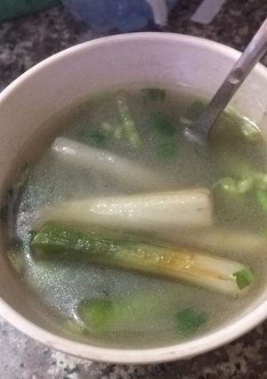 Hình của món Bồng bồng nấu ốc.
