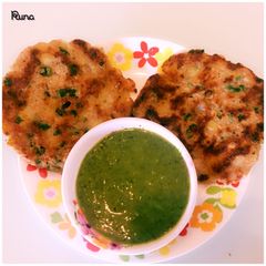 A picture of Amaranth Thaalipeeth.