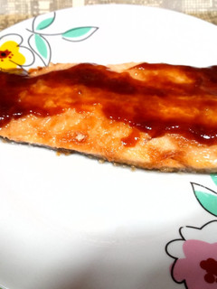 Una foto de Salmón teriyaki