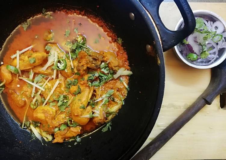 Recipe of Super Quick Homemade Tandoori chicken karahi