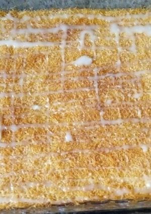 صورة لوصفة كيكه بالشعيريه والنستله