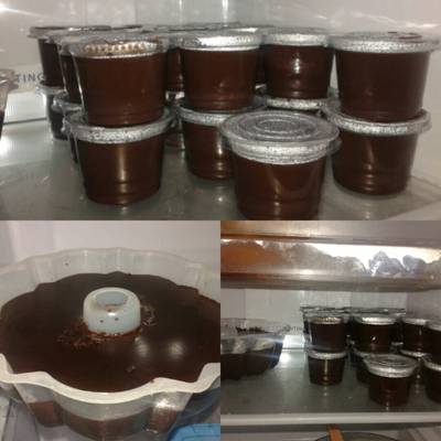 Puding coklat ala restaurant