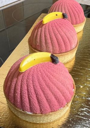 Banán mousse tarte recept fotója