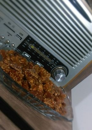 عکسی از دستور پولکی بادام سوخته