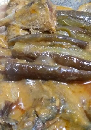 Foto resep Ikan kembung terung bumbu kuning