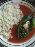 Chile Relleno con champiñones