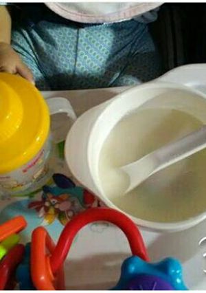 Foto resep Mpasi Menu Tunggal - Bubur Beras Putih