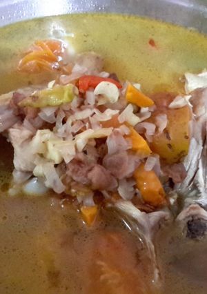 Foto resep Asem ayam kampung gurih dan tanpa minyak goreng