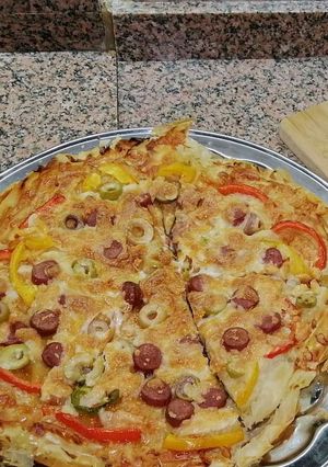 صورة لوصفة البيتزا
