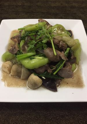 Hình của món Mướp xào.